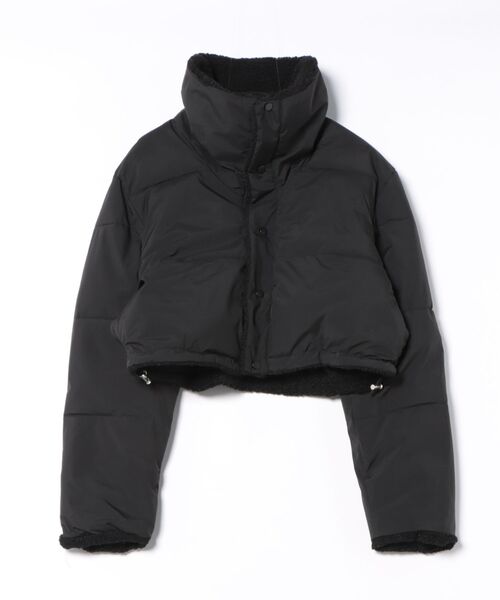 ダウンコート ダウンジャケット 2WAY ボア＆無地リバーシブル