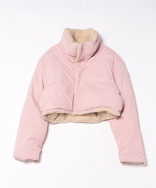 ダウンコート ダウンジャケット 2WAY ボア＆無地リバーシブル