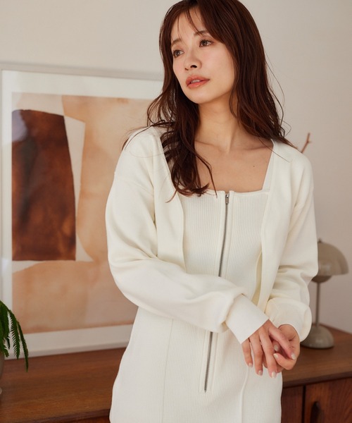 「mysty woman」 コンビワンピース FREE モカ レディース_画像3