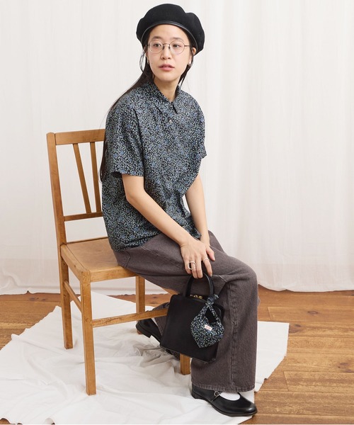fig London（フィグロンドン） ブラウス シャツ 半袖 Wendy shirt