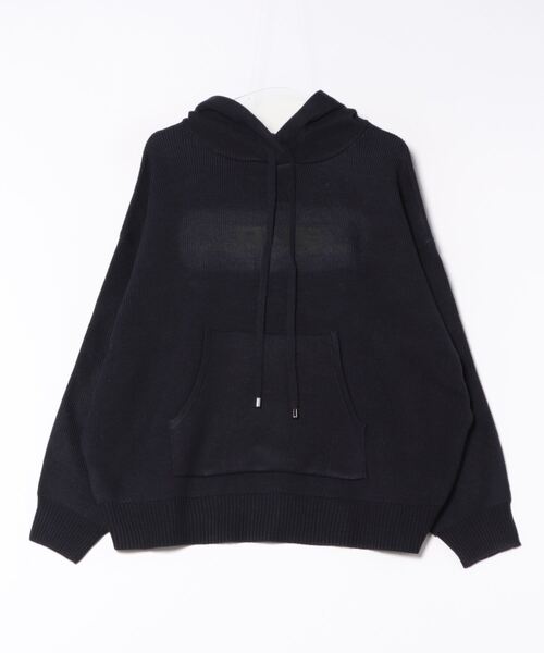 「JEANASIS」 長袖ニット FREE ネイビー レディース_画像2