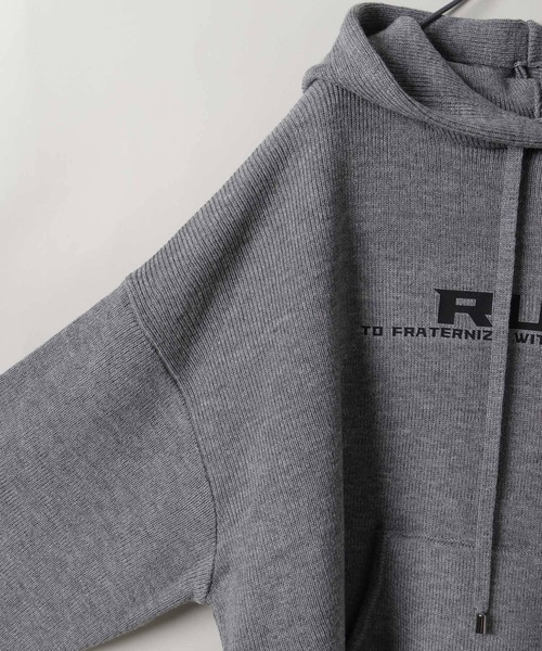 「JEANASIS」 長袖ニット FREE ネイビー レディース_画像5