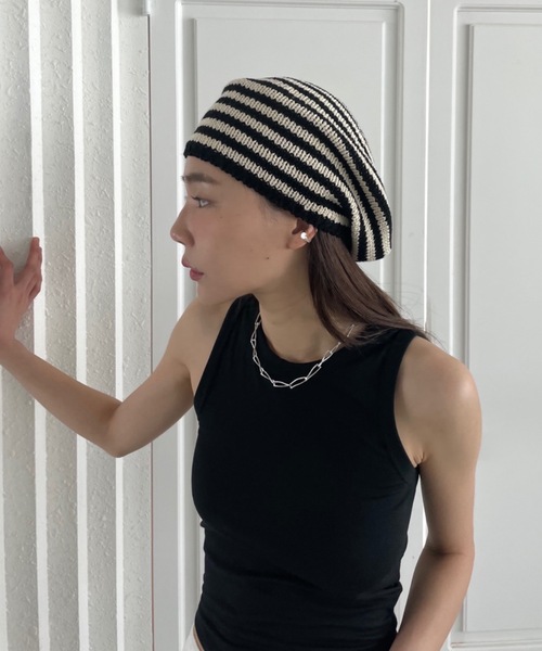 「Didot.showroom」 ニットキャップ FREE ブラック レディース_画像4