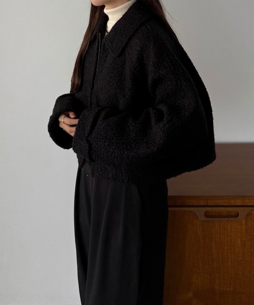 「callautia」 ブルゾン SMALL ブラック レディース_画像8