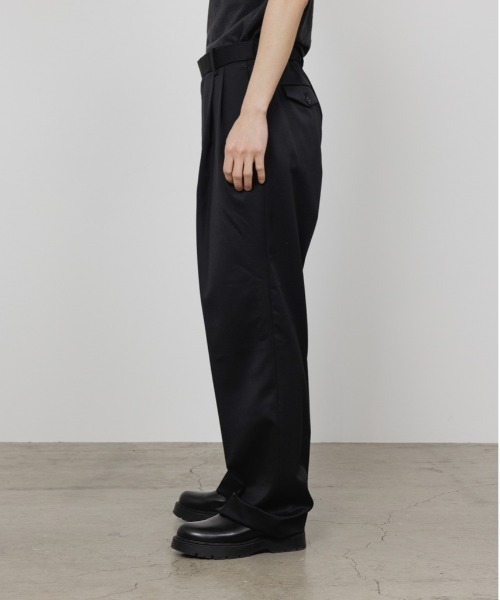 markaware（マーカウェア） スラックス DOUBLE PLEATED EASY TROUSERS