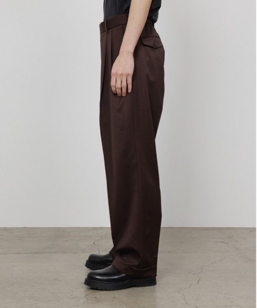 markaware（マーカウェア） スラックス DOUBLE PLEATED EASY TROUSERS
