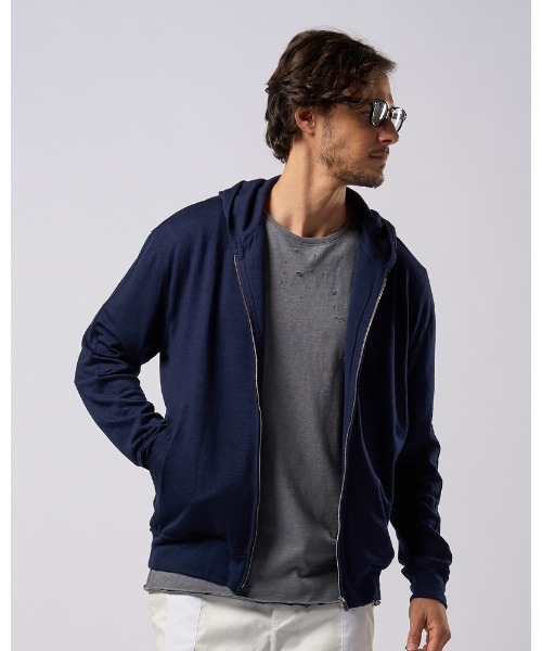 美品‼️PGG ネイビー ジップアップジャケット　サイズ１ wjk ジップアップパーカー LARGE ネイビー メンズ : ZOZOTOWN Yahoo!店