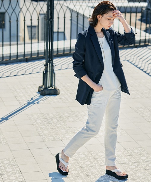 「BARNYARDSTORM」 テーラードジャケット 0 ネイビー レディース_画像2