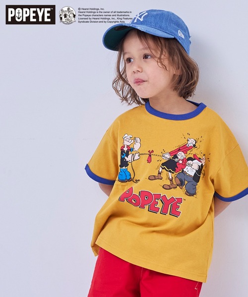 POPEYE（ポパイ） tシャツ 「POPEYE(TM)」別注プリントリンガーTee