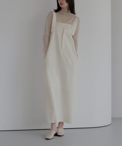 LIAN（リアン） サロペットスカート FREE ホワイト レディース