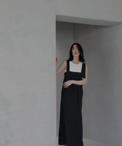 LIAN（リアン） サロペットスカート FREE ホワイト レディース