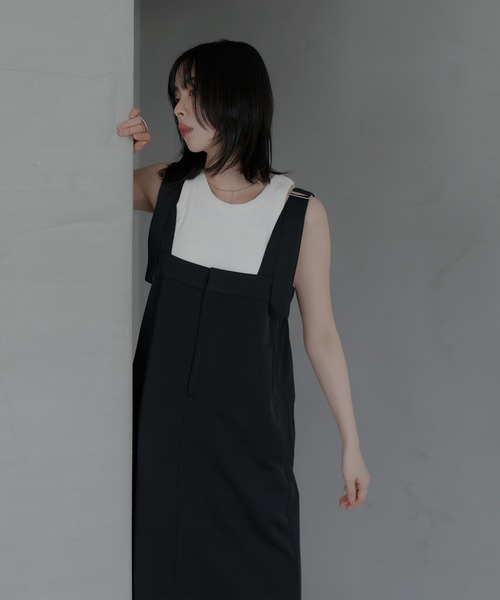 LIAN（リアン） サロペットスカート FREE ホワイト レディース