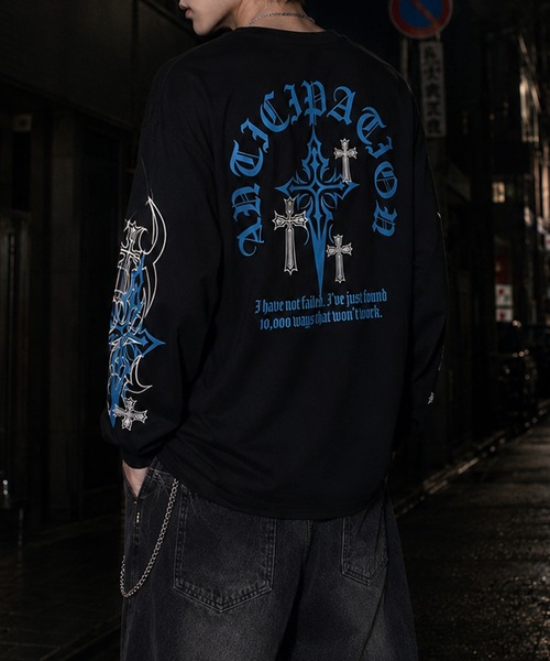 NYLAUS（ナイラス） tシャツ 「NYS」オールドイングリッシュクロスロン