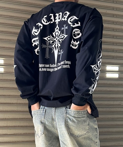 NYLAUS（ナイラス） tシャツ 「NYS」オールドイングリッシュクロスロン