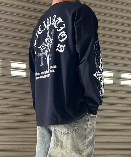 NYLAUS（ナイラス） tシャツ 「NYS」オールドイングリッシュクロスロン