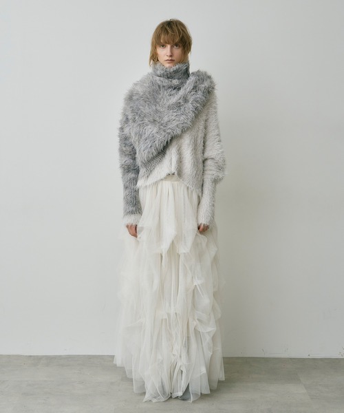 「LA BELLE ETUDE」 タートルネックニット FREE イエロー レディース_画像2