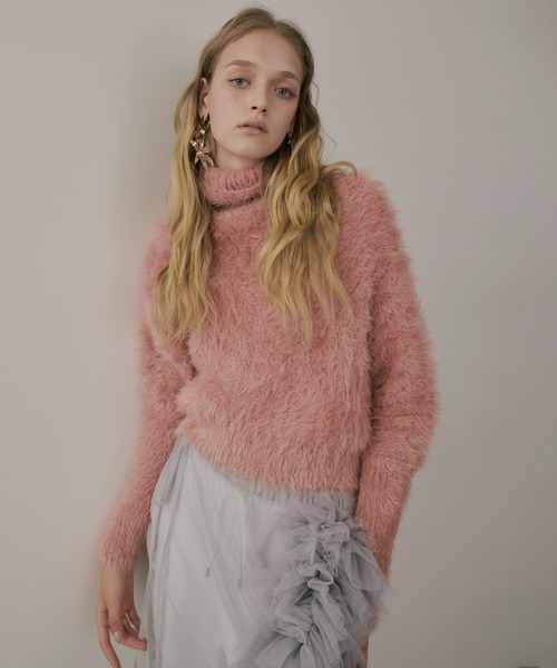 「LA BELLE ETUDE」 タートルネックニット FREE イエロー レディース_画像4