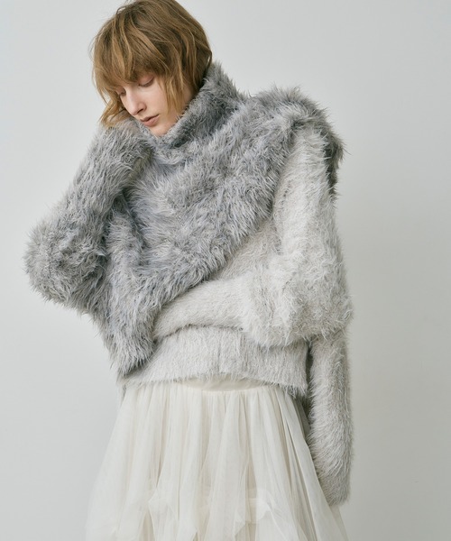 「LA BELLE ETUDE」 タートルネックニット FREE イエロー レディース_画像8