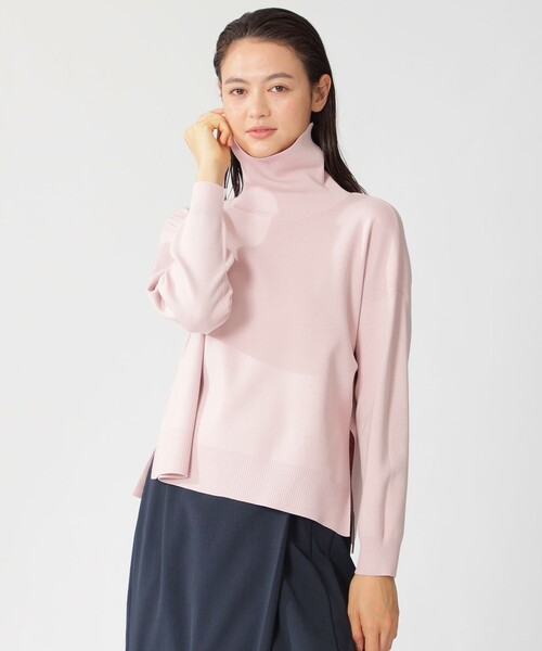 「ECOALF」 タートルネックニット S ライトピンク メンズ_画像8