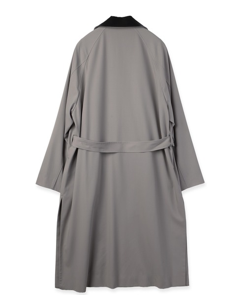 ステンカラーコート コート Wool Gabardine Asymmetrical Layered Balmacaan Coat メンズ レディースの画像