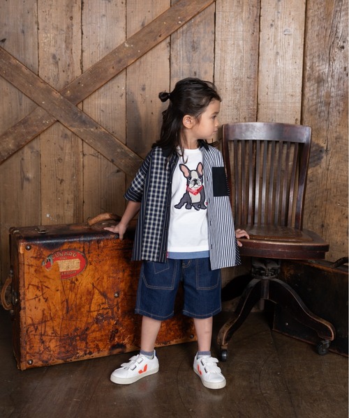 zuppa di zucca - トップ ティーシャツ クレイジー半袖ティーシャツ キッズ 小わっぱ服 お坊っちゃん 子ども服、シューズ-シャツ、ブラウス-ベビー、キッズ、マタニティ