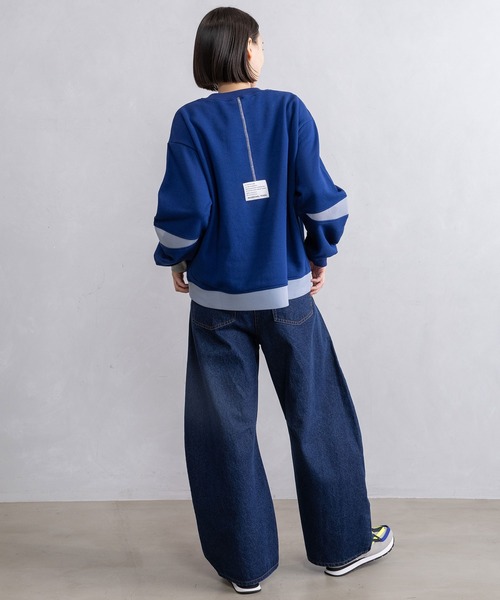 MARECHALTERRE マルシャルテル フリル 切り替えトレーナースウェット MARECHAL TERRE - MARECHALTERRE マルシャルテル フリル 切り替え