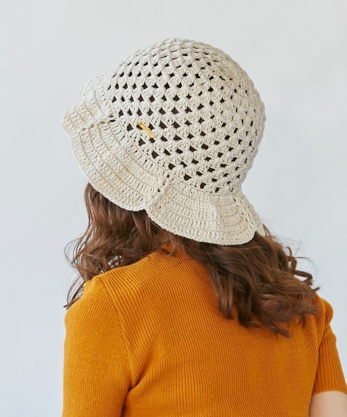 「kaorinomori」 ハット FREE ホワイト レディース_画像8