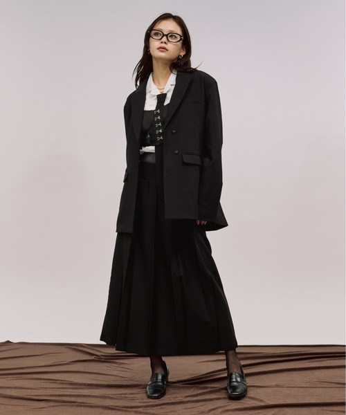 「Ezick」 テーラードジャケット FREE グレー レディース_画像5