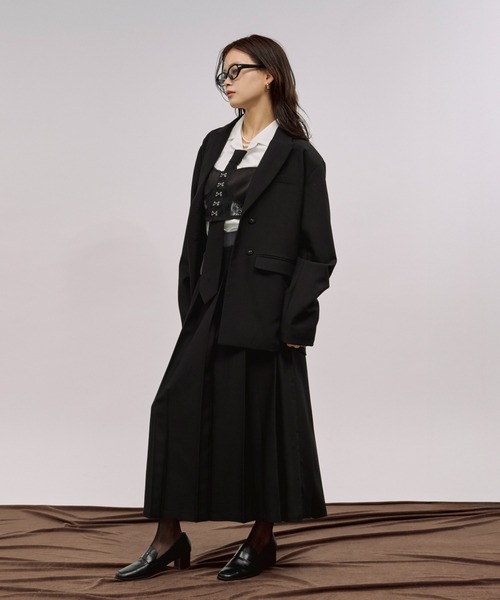 「Ezick」 テーラードジャケット FREE グレー レディース_画像6