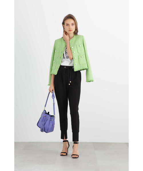 「PINKY&DIANNE」 スラックス 36 ブラック レディース_画像7