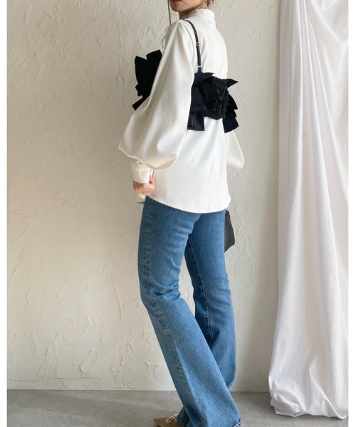She's Closet キャミソール ボリューム フリル ビスチェ キャミソール