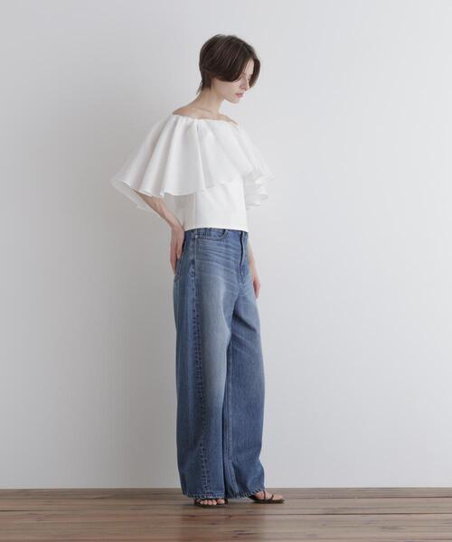 ブラウス シャツ JQコンビカップインブラウス レディースの画像