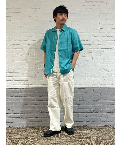 「Salt&Pepper」 半袖シャツ M ブルー メンズ_画像8