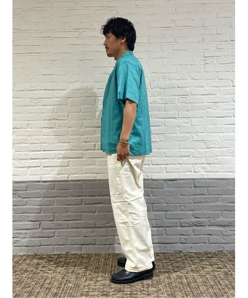 「Salt&Pepper」 半袖シャツ M ブルー メンズ_画像9