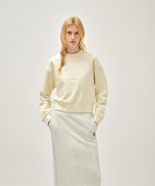 トレーナー スウェット W CLASSIC LOGO CROP SWEATSHIRT レディース