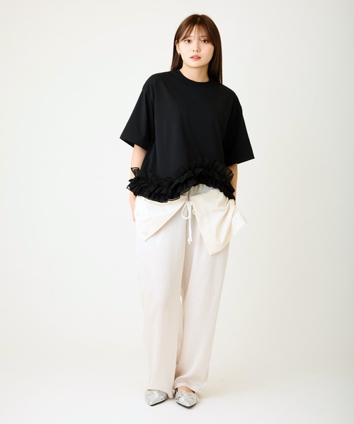 avieフリルカットソー フリルデザインTEE（Tシャツ/カットソー）｜AVIE（アビィ）の