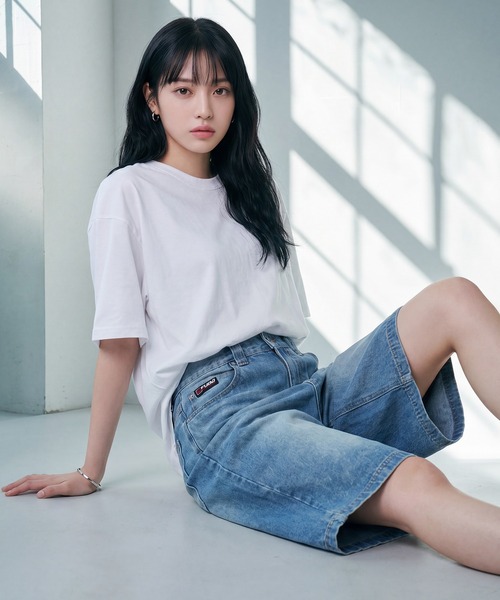 FUBU（フブ） ワイドパンツ ハーフパンツ ジーンズ 短パン 「FUBU/フブ