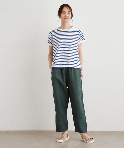 LAURA ASHLEY（ローラアシュレイ） tシャツ 半袖 「日本製/ワンマイル 