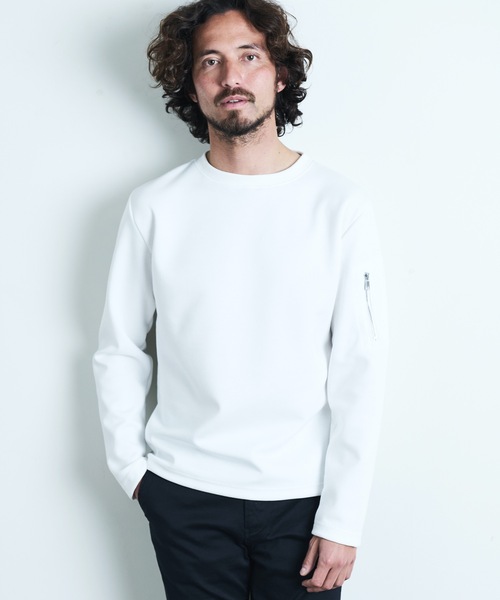 「Magine」 長袖Tシャツ 46 オリーブ メンズ_画像3