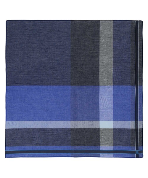 LANVIN en Bleu ハンカチ 先染めハンカチ メンズ レディース
