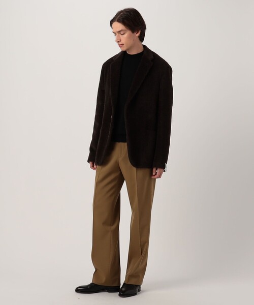 ジャケット テーラードジャケット CARUSO アルパカウール シングルブレステッド 2Bジャケットコート レディースの画像