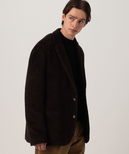 ジャケット テーラードジャケット CARUSO アルパカウール シングルブレステッド 2Bジャケットコート レディースの画像