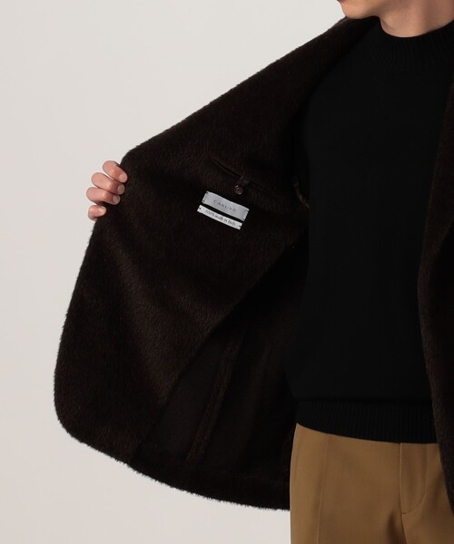 ジャケット テーラードジャケット CARUSO アルパカウール シングルブレステッド 2Bジャケットコート レディースの画像