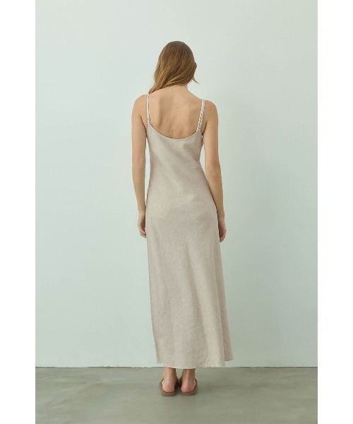 【タグ付き美品】アリシアスタン　キャミワンピース　マキシ丈　リネン　洗える ALEXIA STAM（アリシアスタン） ワンピース Linen Maxi Dress /リネン