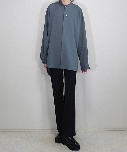 「Loose/ルース」 長袖シャツ L ブラック メンズ_画像3