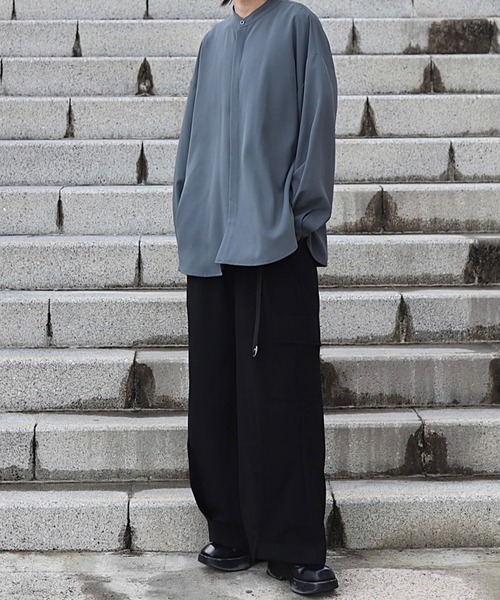 「Loose/ルース」 長袖シャツ L ブラック メンズ_画像5