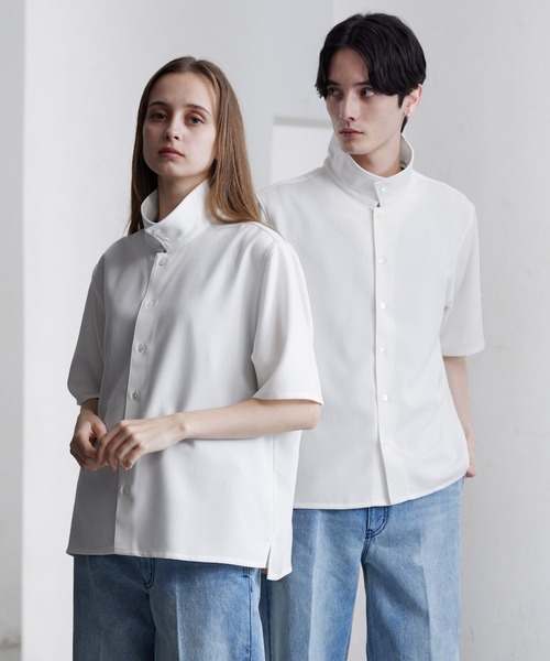 「CLEL」 半袖シャツ X-SMALL ホワイト メンズ_画像3