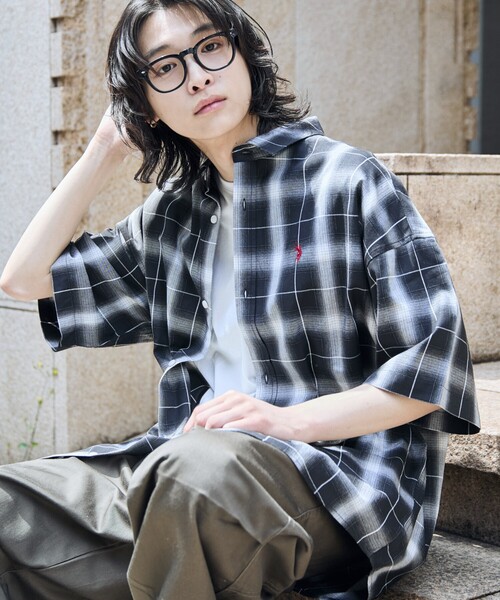 「U.S. POLO ASSN.」 半袖シャツ MEDIUM ブラック系その他 メンズ_画像2