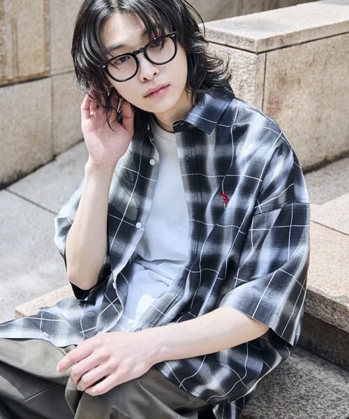 「U.S. POLO ASSN.」 半袖シャツ MEDIUM ブラック系その他 メンズ_画像4