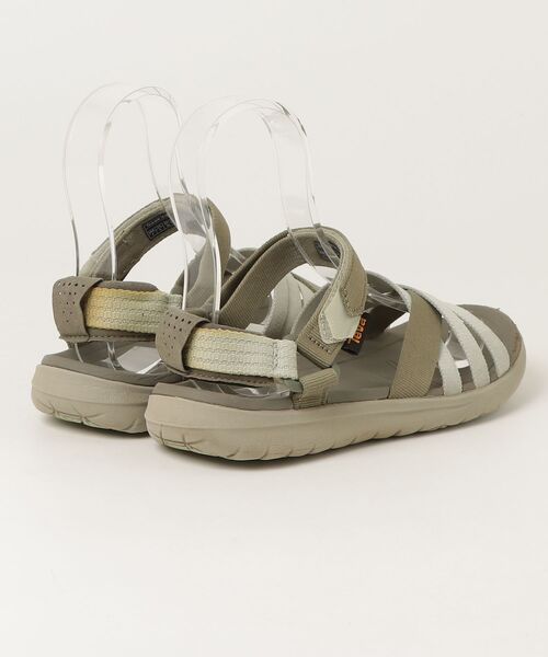 「Teva」 フラットサンダル 24cm グリーン レディース_画像2